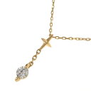 スタージュエリー クロッシングスターダイヤネックレス/D0.08ct 【無料ギフトラッピング】【Aランク】【中古】