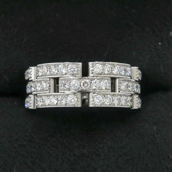 【最大3万円OFFクーポン配布中！9/11 01：59まで】カルティエ マイヨンパンテールリング/3連/フルダイヤ#55(日本サイズ14号近辺) 【無料ギフトラッピング】【Aランク】【中古】のサムネイル