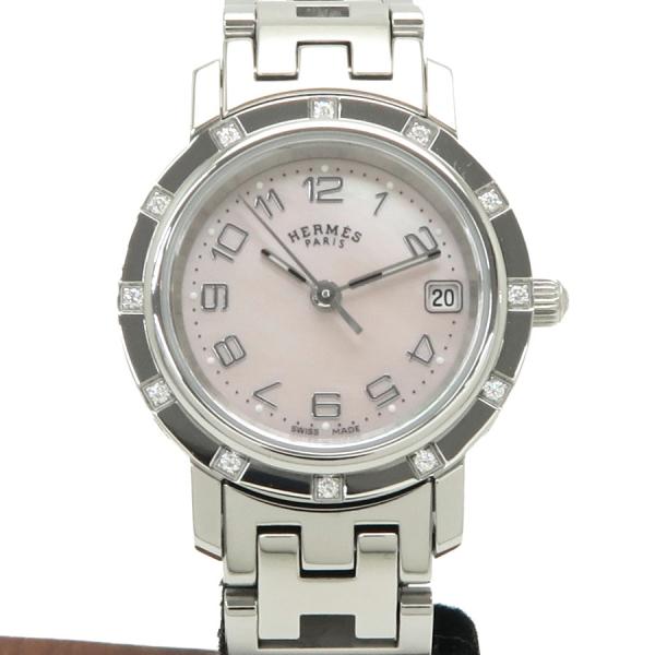 エルメス クリッパーナクレ 24mm CL4.230 レディース 腕時計【Aランク】【中古】