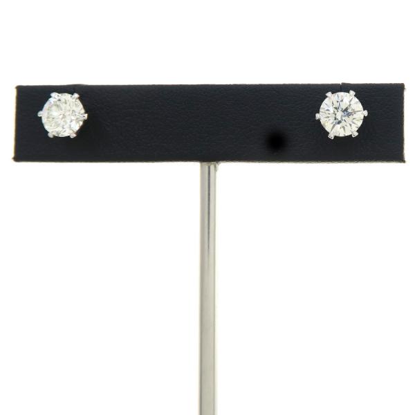 PT900ダイヤピアス/D1.034/D1.012 【無料ギフトラッピング】【Aランク】【中古】