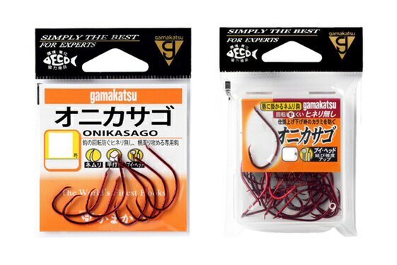 【5枚セット/クリックポスト】 がまかつ(gamakatsu) 鈎 オニカサゴ 赤