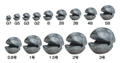 【クリックポスト】釣研(TSURIKEN) 仕掛けパーツ 遊動ガン玉 1号 6
