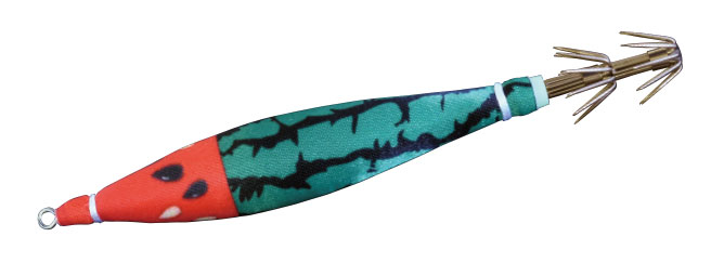 【クリックポスト】釣研(TSURIKEN) 鉛スッテ イカスキッテ 4号 夜光 まんまスイカのサムネイル