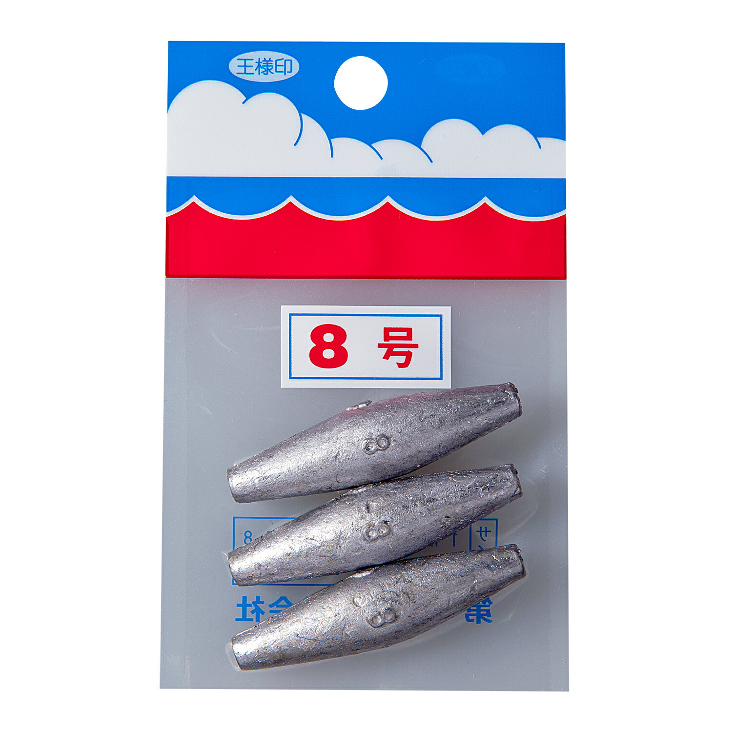 【クリックポスト】第一精工(DAIICHISEIKO) オモリ パックオモリ（小袋入） 長型 8号