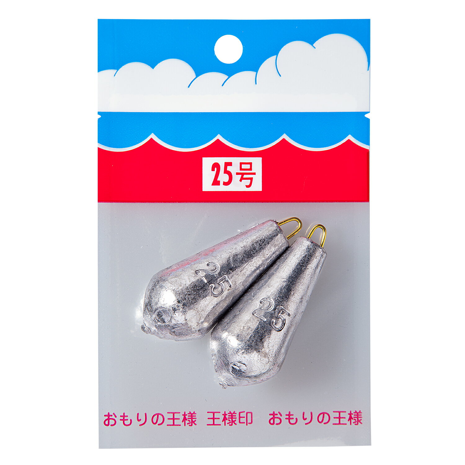 【クリックポスト】第一精工(DAIICHISEIKO) オモリ パックオモリ（小袋入） ナス型 25号