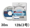 【クリックポスト】シーガー SEAGUAR ソルトゲーム シーガー フロロ ショックリーダー 30m単 12lb 3号 