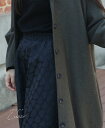 **コート 羽織り アウター【ウール混カーキコート】体型カバー カーキ 暖かい ロング丈 ボタン ノーカラー ポケット レディース カジュアル 30代 40代 ...