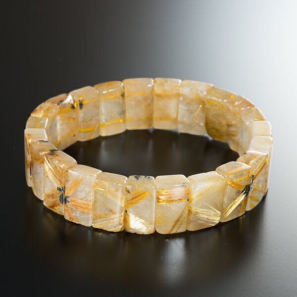 太陽ルチル バングル 日本国内宝石鑑別書付き