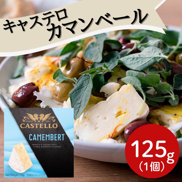 キャステロ カマンベール 125GX1個チェスコ 冷蔵 チルド 白カビ デンマーク チーズ カマンベールチーズ 固形 サラダ トッピング おつまみ ピザ クリーミー お酒 朝食 パン 料理 具材 まとめ買い