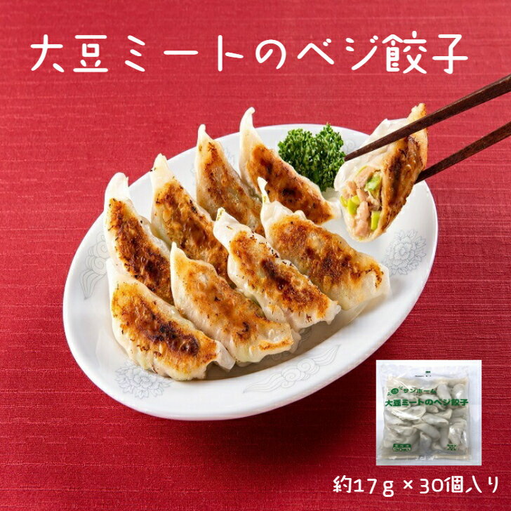 サンホーム 大豆ミートのベジ餃子 510g（30個入）×10袋入り ベジタリアン ヘルシー 大豆のお肉 健康 たんぱく質 ソイミート 話題 プラントベース 総菜 惣菜 お弁当 おかず ダイエット グルメ