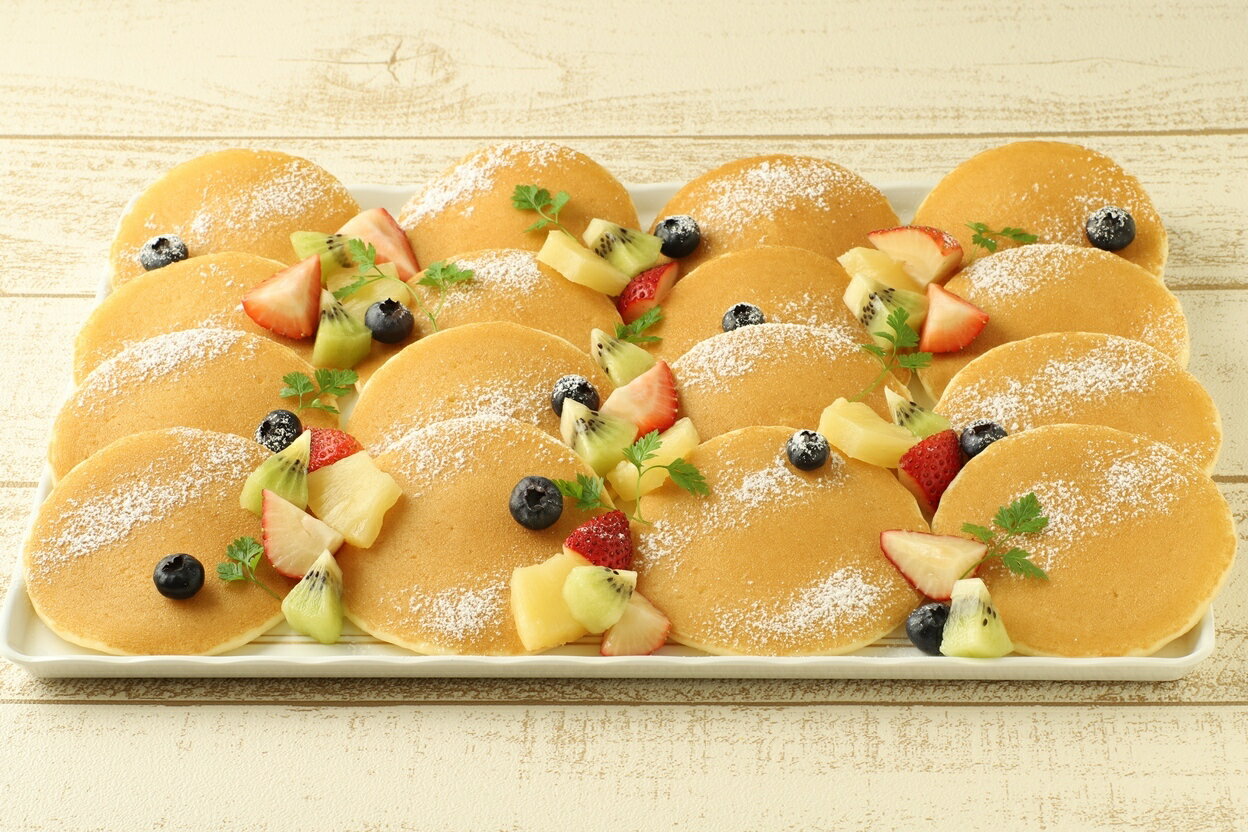 【業務用 スイーツ】SH ミニパンケーキ ヤク18GX8枚入り パンケーキ おやつ デザート 朝食 カルシウム 食物繊維 栄養素 子ども ミニサイズ 自然解凍 便利 ストック イベント タワー ケーキ ホットケーキ 業務用 冷凍 クリスマス