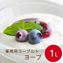 森永 業務用ヨーグルト ヨープ N 1Lパン作り お菓子作り 製菓 材料 料理 手作り スイーツ シールド乳酸菌 乳製品 朝食 おやつ ビュッフェ スムージー シェイク チキン 魚 プレーン 冷蔵 業務用 家庭用 大容量 お買い得 まとめ買い