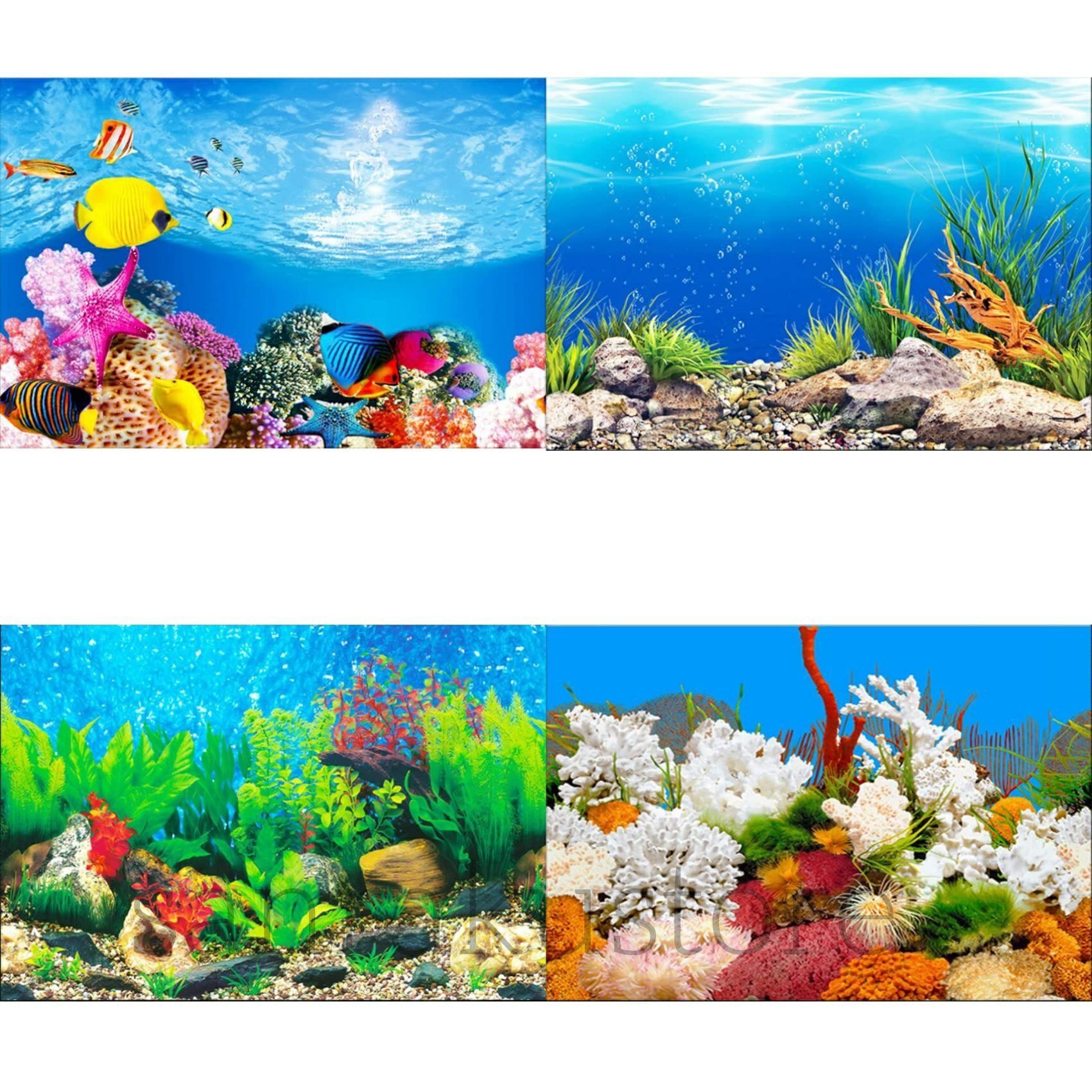 アクアリウム 水槽 魚タンク バックスクリーン 背景 水族館 水中 ポスター 装飾 外観 バックグラウンド