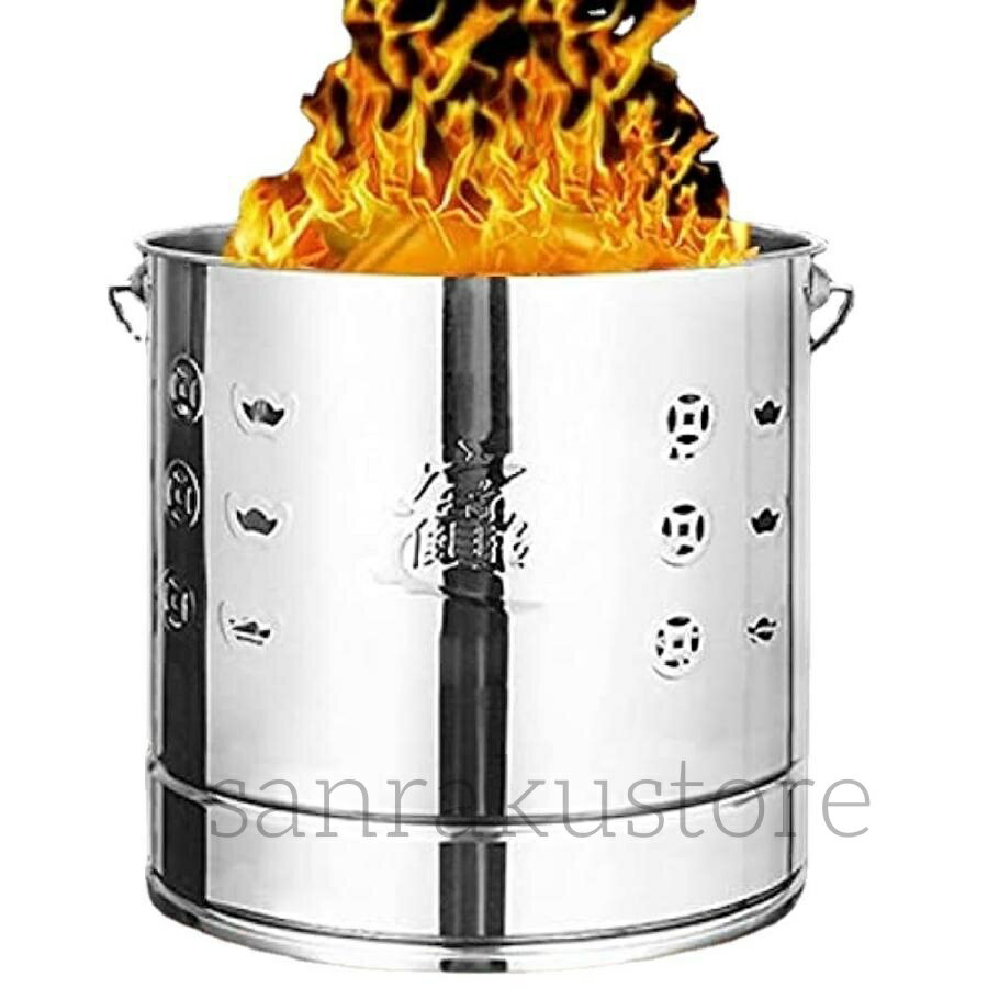 焼却炉落ち葉焼却炉 焚火台 焚き火台 家庭用 無煙 耐蝕性 耐熱ペイントコート 煙突 無臭 ドラム缶焼却炉 家庭用焼却炉 ゴミ焼却炉 焼却炉ケージの火ピットヤー...