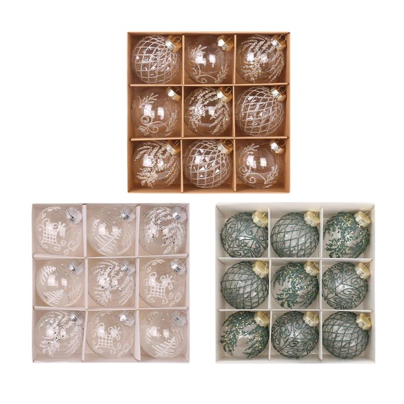 クリスマスボールオーナメント クリスマスデコレーション エレガントなペンダント 豪華なオーナメント ホリデー屋内屋外装飾用