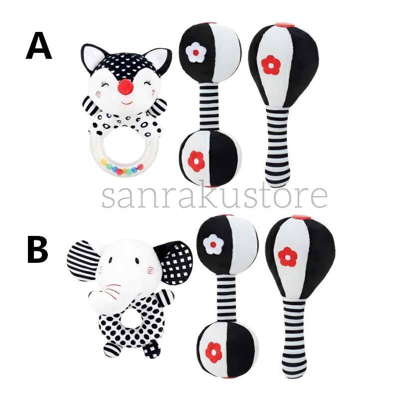 樂天商城 - 【送料無料】3点セット ベビーガラガラ 赤ちゃん用おもちゃ ソフトガラガラハンド モンテッソーリ知育玩具 0〜6ヶ月対応 幼児用 握りやすい設計 感覚発達サポート 触覚・聴覚刺激 洗える素材 出産祝い プレゼント ギフトにおすすめ
