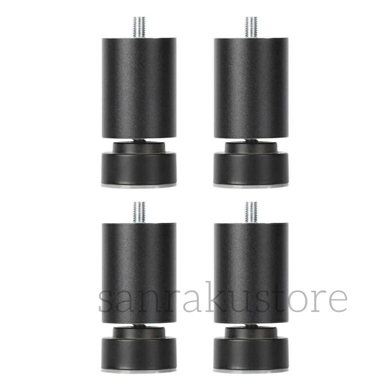 乐天商城 - 【送料無料】4本の金属製ソファ脚.M10スレッドベッドフレーム用.テーブルフィート.ワードローブ.コーヒーテーブル用 ブラック 12cm