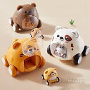 【送料無料】動物車 動物カー 知育玩具 幼児用おもちゃ イヌ クマ トラ ミニカー 木製プルバックカー 安全素材 子供向け遊具 室内遊び 可愛いデザイン お出か...