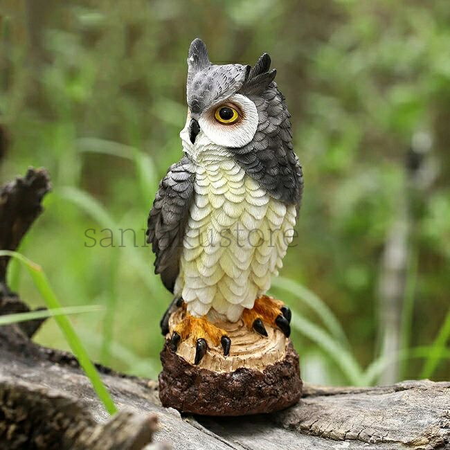 【送料無料】鳥よけ 鳩よけ 本物そっくり 樹脂製 防鳥防獣対策 カラス対策 防鳥具 ...
