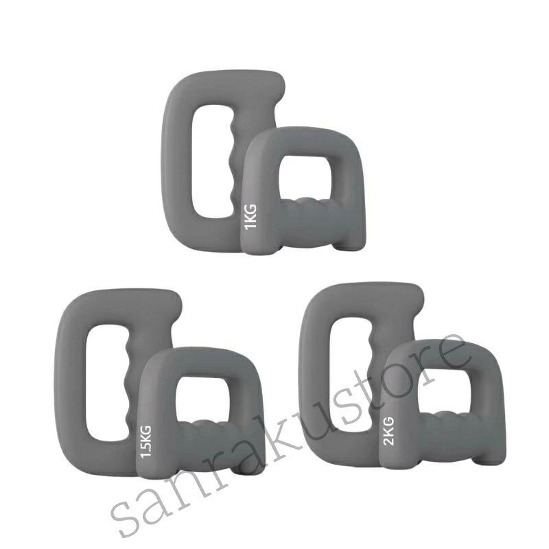 【送料無料】ダンベル ハンドウェイト ボクシング トレーニング用 2個セット 滑り止め D字型グリップ ..
