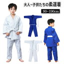 柔道着 子供 大人 道着 柔道衣 授業用 ホワイト ブルー 3点セット 上下+帯セット 武術 キッズ 男女兼用 練習用 授業用 柔道授業 初心者用 軽量速乾 コ...