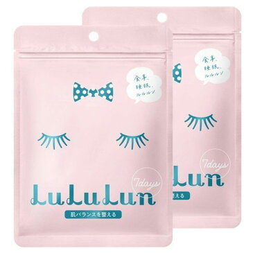 【2点セット】フェイスマスク ルルルン6 7枚入 肌バランスを整える LuLuLun ピンクのルルルン 酵母エキス シャクヤク花エキス