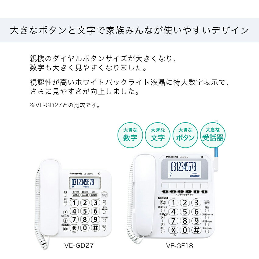 電話機 本体 親機のみ 子機無し 迷惑防止機能...の紹介画像2