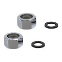 ステン巻フレキ用 袋ナットセット【0673-13】16.8 2個1組 パッキン付き カクダイ製品