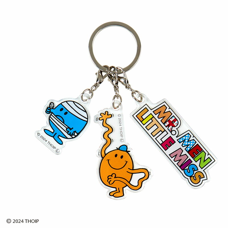 ミスターメン リトルミス 3連アクリルキーホルダー（ティックル・バンプ）(4)