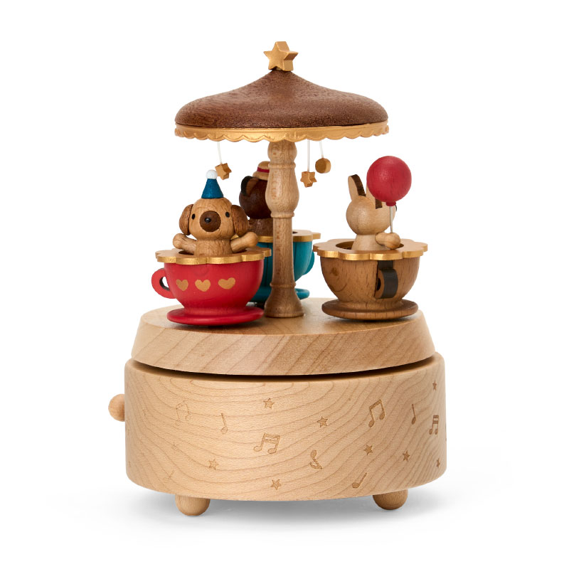 木製オルゴール コーヒーカップ 2