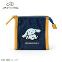 I.CINNAMOROLL(アイシナモロール) サガラ刺繍スクエアポーチ ブルー|詳細画像