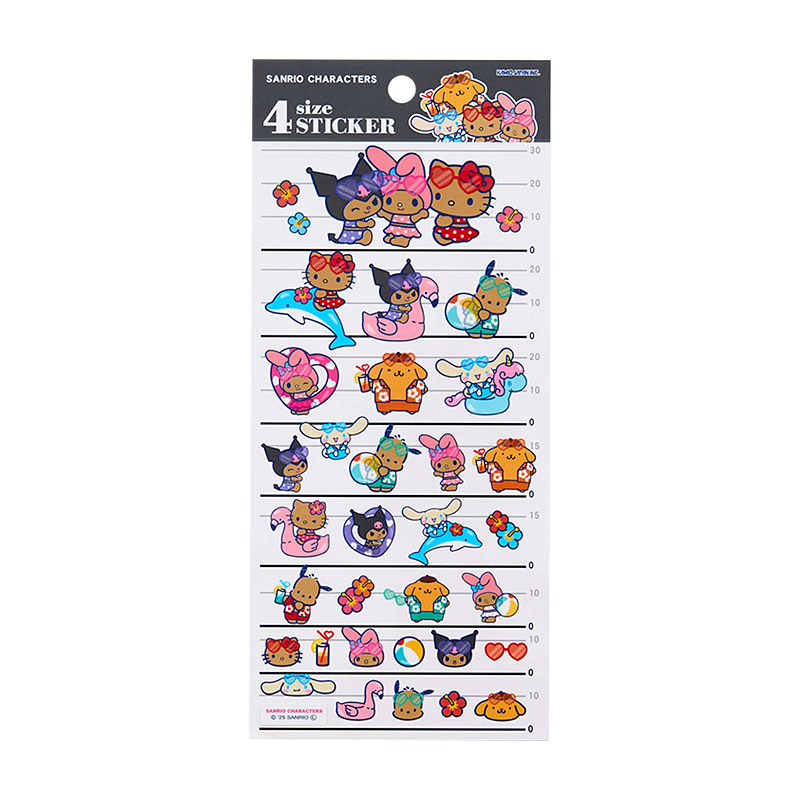 サンリオキャラクターズ 4サイズステッカー（ナイトパーティ）のサムネイル