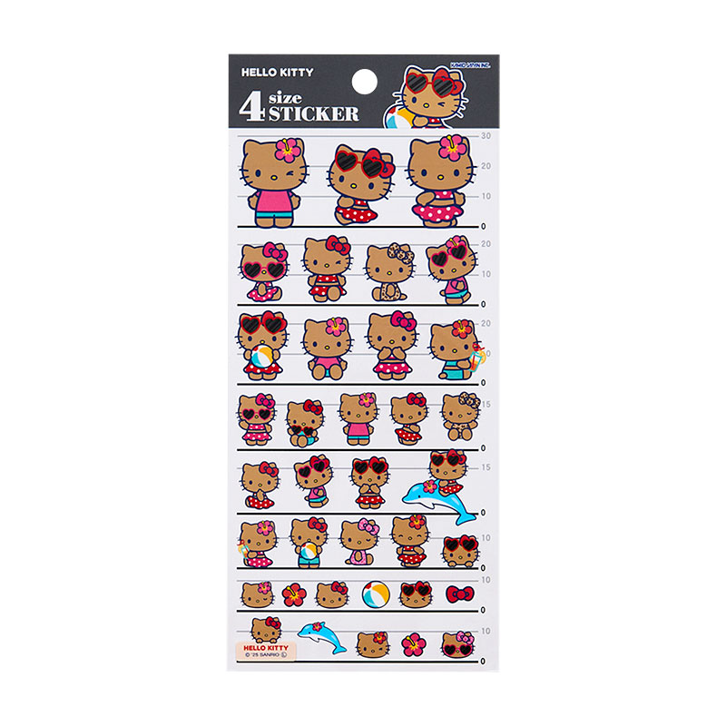 ハローキティ 4サイズステッカー（ナイトパーティ）のサムネイル