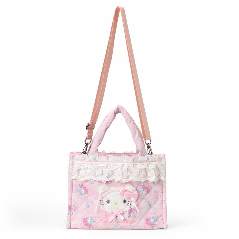 チャーミーキティ 2WAY手提げバッグ（ホワイトフリル）のサムネイル