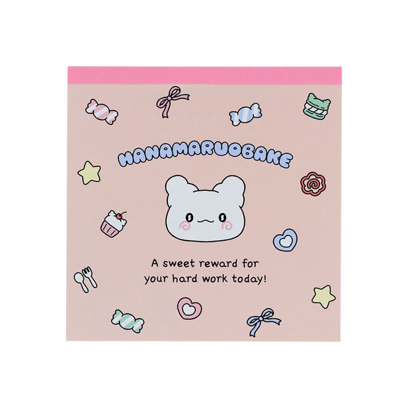 はなまるおばけ スクエアメモ（パステルスイーツポップ） ピンクのサムネイル