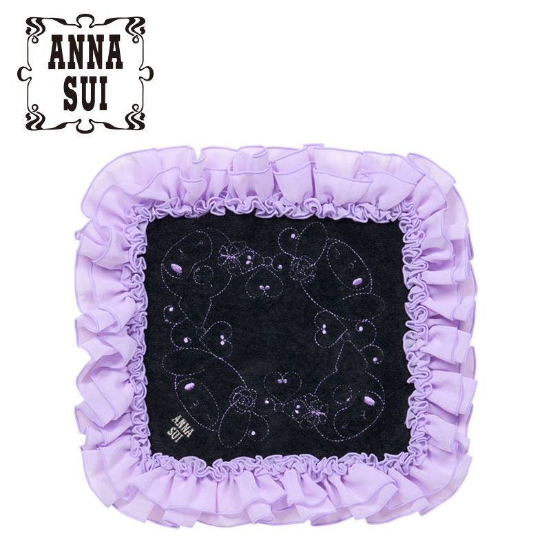 マイメロディ&クロミ ANNA SUI ミニタオル（フリル） パープルのサムネイル