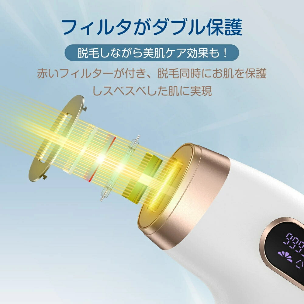 脱毛器 VIO 脱毛機 美肌 IPL光美容器 サロン級 髭 ヒゲ ムダ毛処理 フラッシュ シェーバー 除毛器 自動 連射 5段階レベル 冷感脱毛器 99万回数 レーザー 剛毛 女性 男性 フェイス 顔 髭 レディース メンズ 家庭用 母の日 1年保証