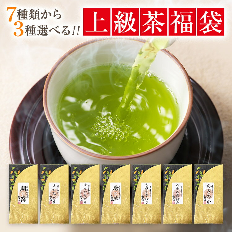 お茶 敬老の日 プレゼント 2023 ギフト 品種別に選ぶ上級茶福袋 3個入 300g 内祝 お祝い返し 送料無料【 新茶 茶 鹿児島茶 知覧茶 さえみどり あさつゆ ゆたかみどり やぶきた 深蒸し 煎茶 緑茶 茶葉 日本茶 お茶の葉 美味しい 初盆 お供え 香典返し 2000円 2000円代 】