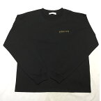 Johnbull ジョンブル maRket×JB コラボロングTシャツ LOCK UP THE GOD マーケット コラボレーション シリーズ Mサイズ トップス 綿 コットン cotton 長袖 ロンT tops イラスト 刺繍 ブータン語 ギター 大人可愛い Black おしゃれ オシャレ ロングシーズン レディース