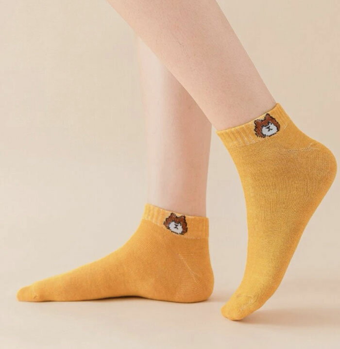 アニマルワンポイントデザイン10ペアセット 靴下 20cm~24cm レディースジュニアキッズ用