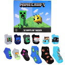 Minecraft Boy's 12 Days of Socks Advent Box マインクラフトソックス12足セット 靴下