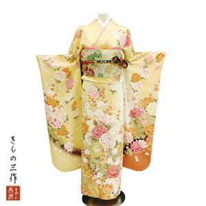 振袖 ふりそで 振袖レンタル 着物 フルセット 送料無料 結婚式 成人式 着物レンタル 桂由美 L-5063 Lサイズ 155cm~165cm安売り