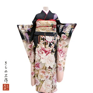 振袖 ふりそで 振袖レンタル 着物 フルセット 送料無料 結婚式 成人式 着物レンタル L-5072 ゆったり 15~23号安売り
