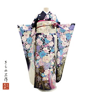 振袖 ふりそで 振袖レンタル 着物 フルセット 送料無料 結婚式 成人式 着物レンタル 【桂由美】 L-5074 ゆったり 15~23号格安セール