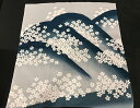 ちりめん 風呂敷 日本製 訳あり 桜 グレー 70×67cm【4枚まで追跡可能メール便300円対応】