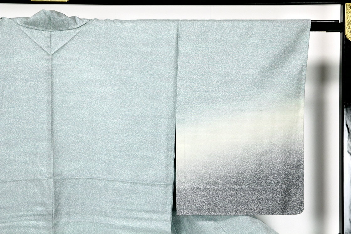 【リサイクル】 紬 【未使用品】 単衣 節紬 ぼかし染め 霞 水色 ブルー 丈157 裄65 正絹 _ お呼ばれ カジュアル 普段着 おしゃれ着 洒落着 高級 逸品 パーティ お正月 お茶会 お稽古 練習 春 秋 冬 仕立て上がり tm5624n 【美品】【中古】【送料無料】