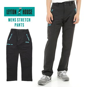 レイトンハウス パンツ ズボン メンズ 男性 紳士 LEYTON HOUSE 黒 ブラック 軽い ソフトシェル ボトムス