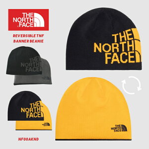 ノースフェイス 帽子 メンズ レディース ビーニー THE NORTH FACE REVERSIBLE TNF BANNER BEANIE スポーツ 防寒 冬 登山 アウトドア 雪 ニット帽 紳士 男女兼用 トレーニング リバーシブル 2WAY ランニング ウォーキング ジム ブラック ゴールド オレンジ グレー 黒 灰色