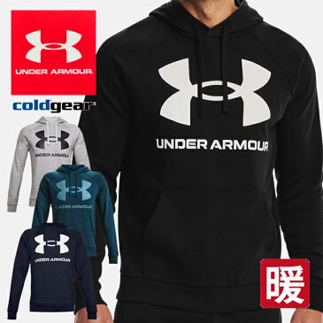 アンダーアーマー パーカー メンズ UNDER ARMOUR プルオーバーパーカー ライバルフリース 裏起毛 RIVAL FLEECE BIG LOGO 1357093 防寒 スウェット フーディ トレーナー