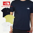 ノースフェイス tシャツ メンズ THE NORTH FACE NF0A5JZQ 半袖 トップス 白 ホワイト 紺 ネイビー 胸ポケット付き ティーシャツ ポケット 人気 おすすめ ブランド スポーツ アウトドア おしゃれ シンプル 吸汗速乾 コットン ノースTシャツ 正規品